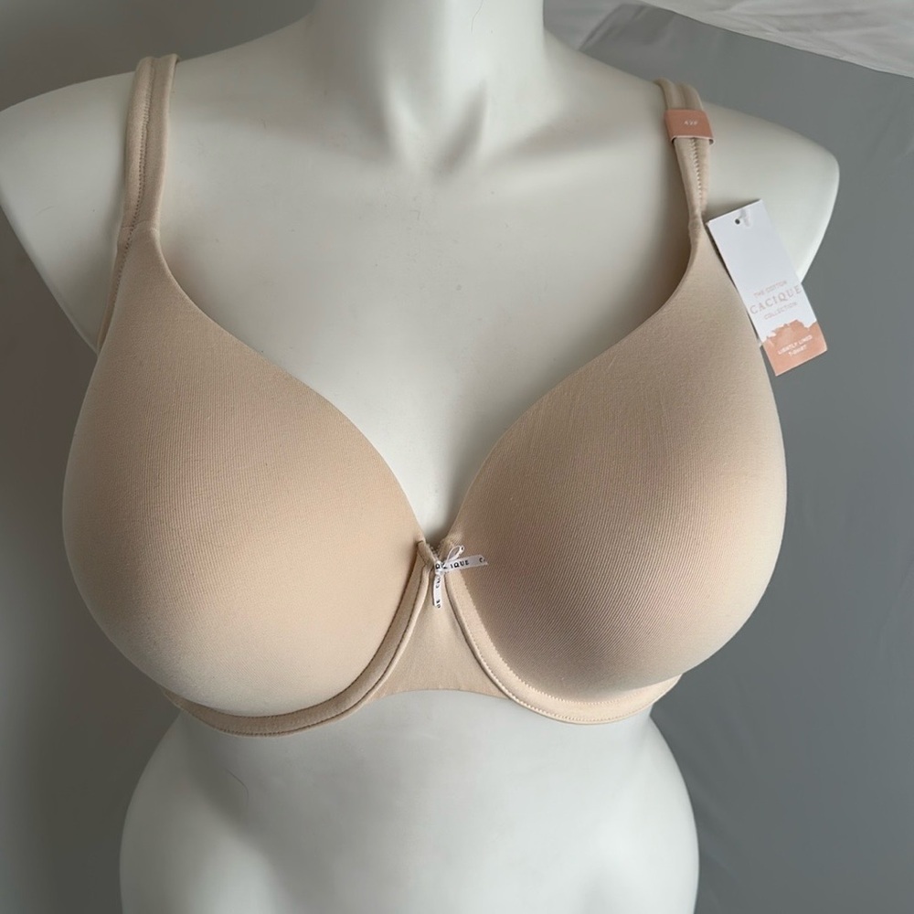 Cacique lightly lined t-shirt nude underwire bra